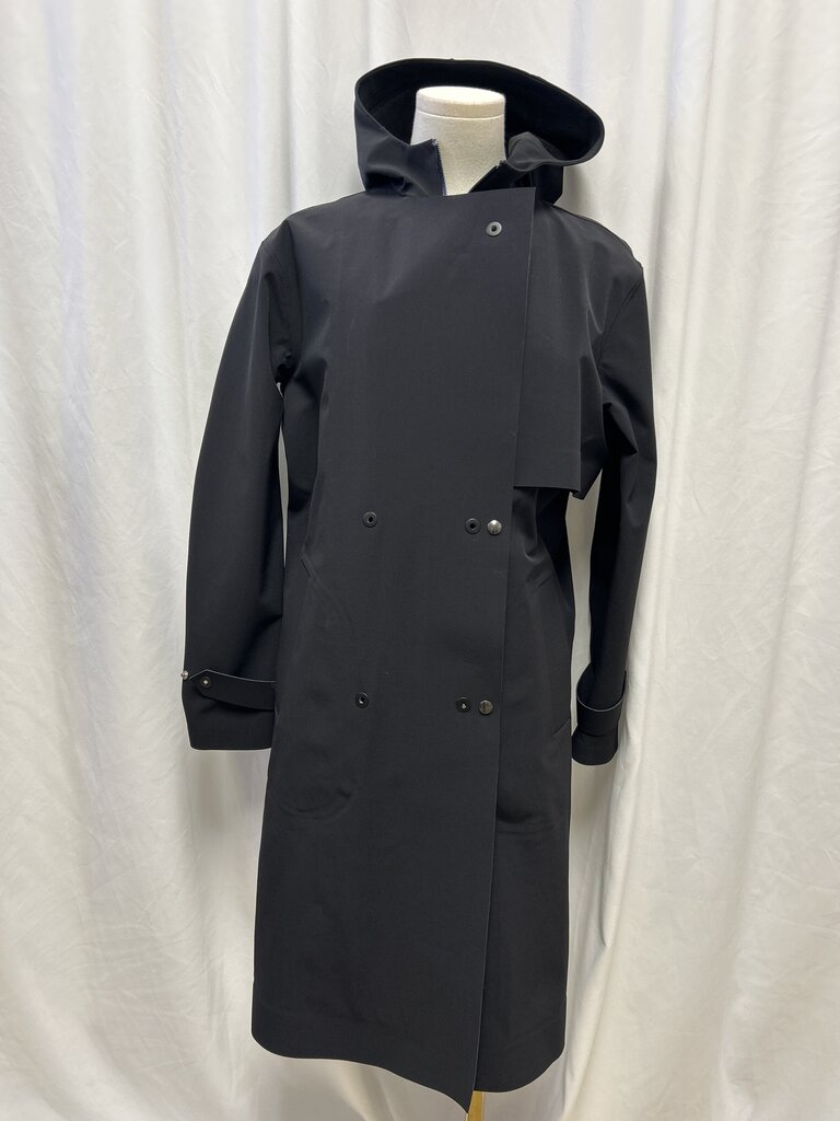 T Alexander Wang Black Hooded Raincoat