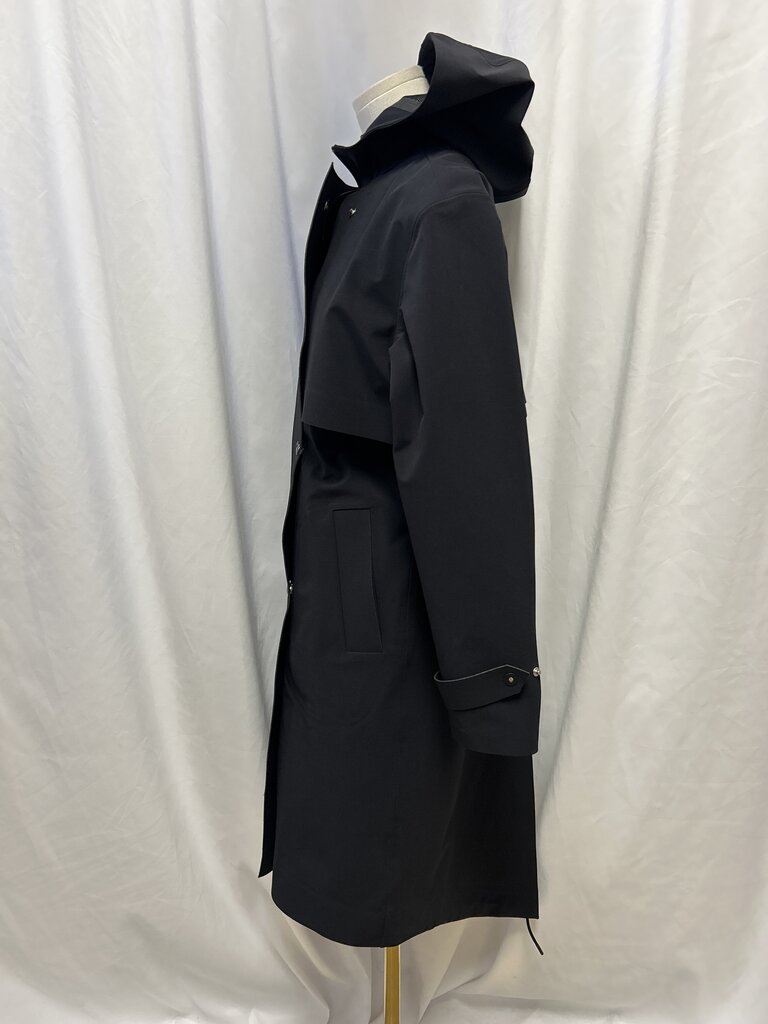 T Alexander Wang Black Hooded Raincoat