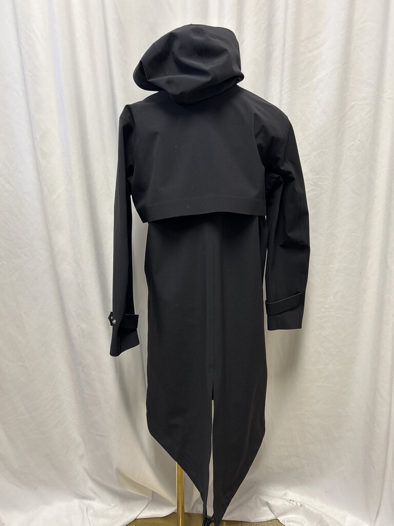 T Alexander Wang Black Hooded Raincoat