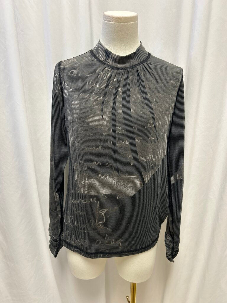Yoshi Yoshi Striped Graphic Long Sleeve