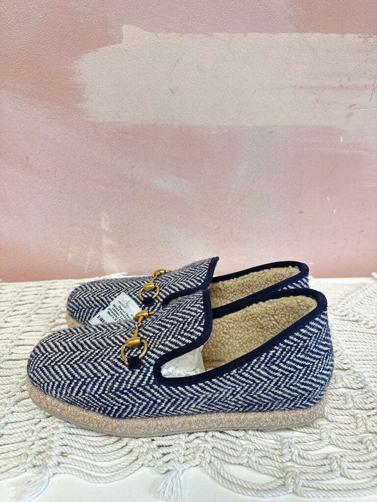 Gucci Wool Herringbone Unisex Loafers (Pristine)