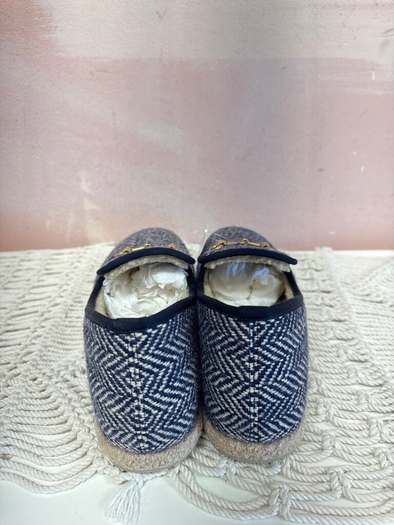 Gucci Wool Herringbone Unisex Loafers (Pristine)