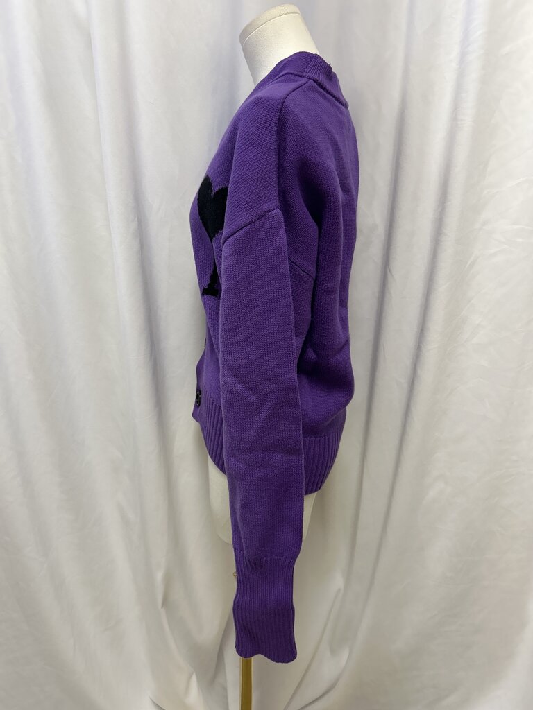 Ami Virgin Wool Heart Logo Cardigan