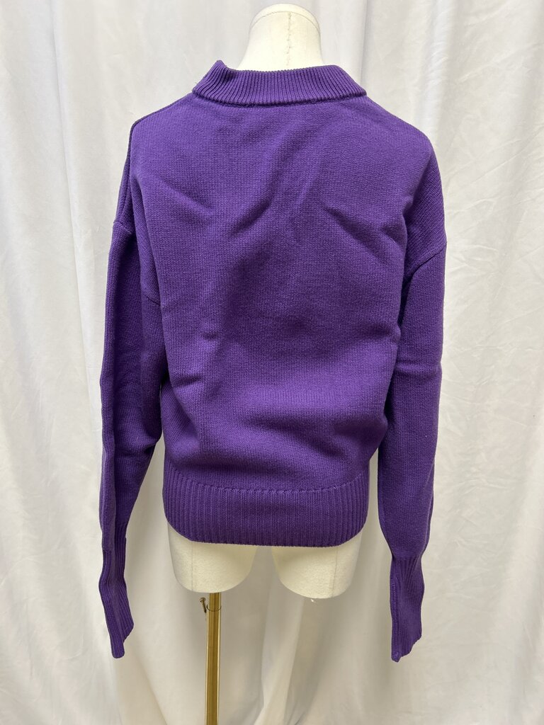 Ami Virgin Wool Heart Logo Cardigan