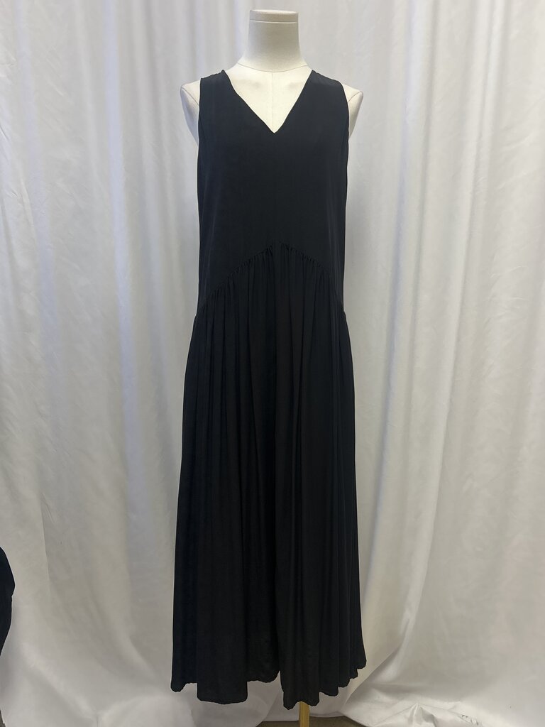 Eileen Fisher Drop Waist Sleeveless Silk Dress