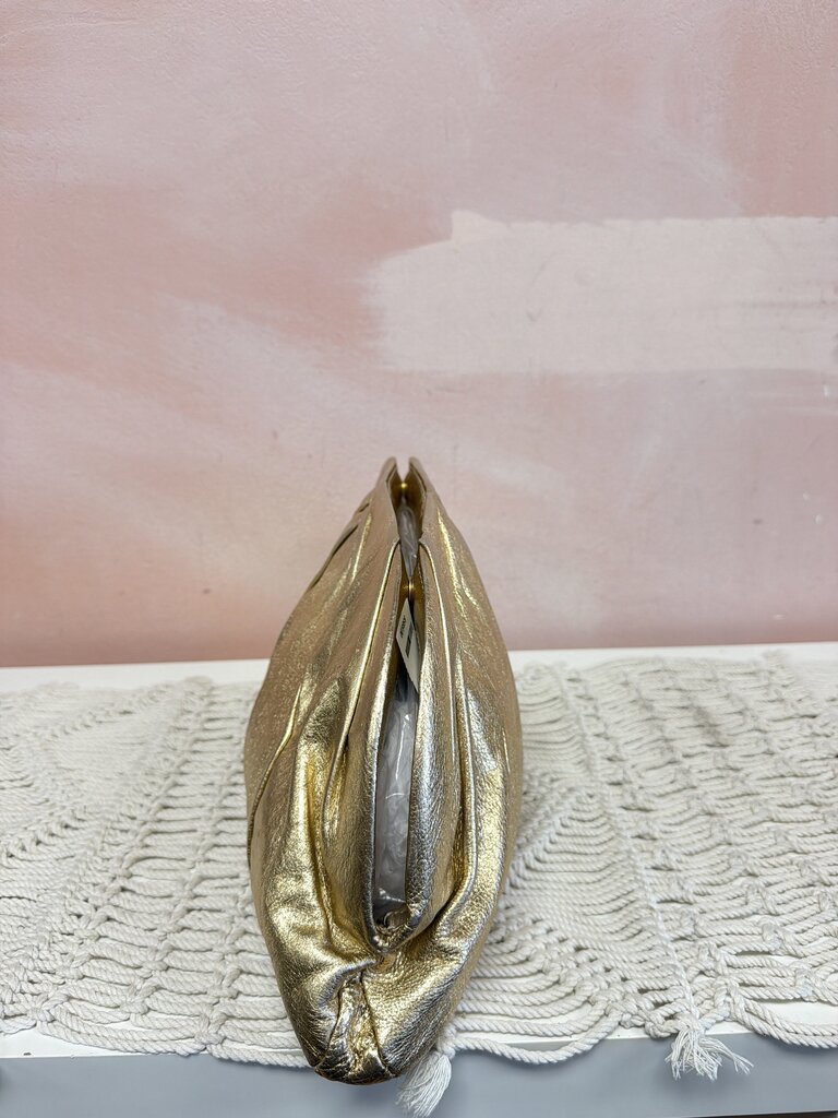Miu Miu Jumbo Gold Clutch