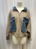 Blank NYC Knit and Denim Jacket