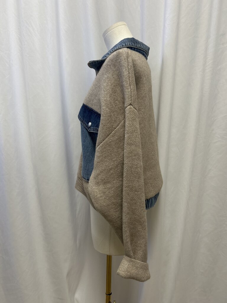 Blank NYC Knit and Denim Jacket