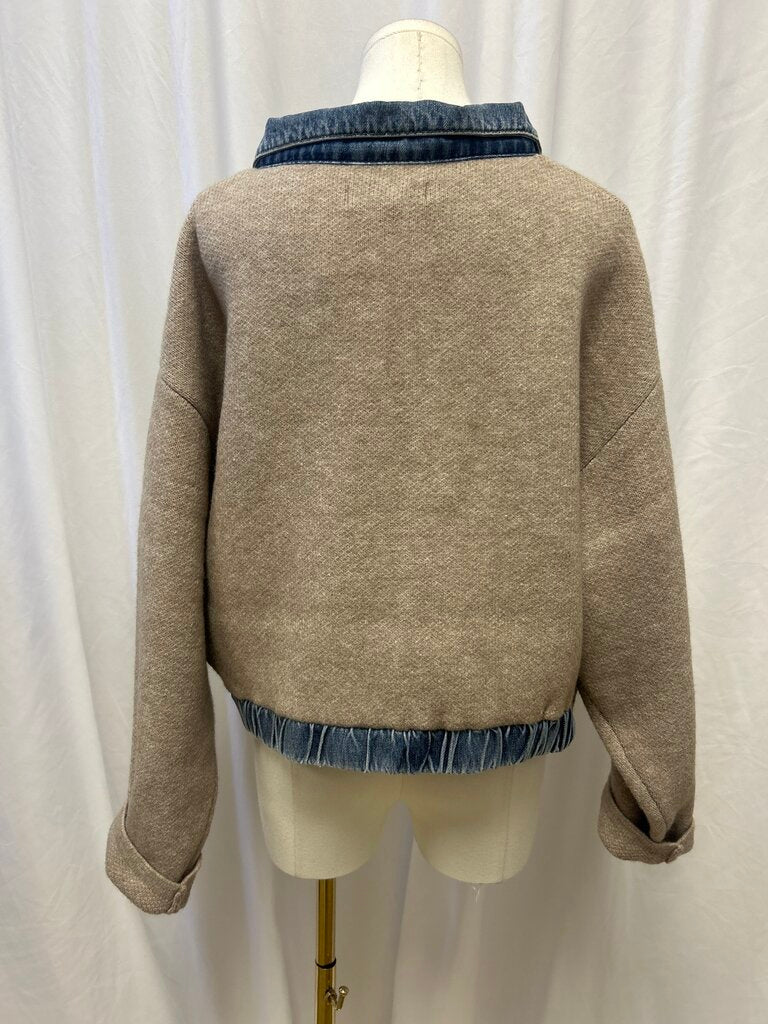 Blank NYC Knit and Denim Jacket
