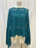Free People Bell Sleeve Lace Top NWT