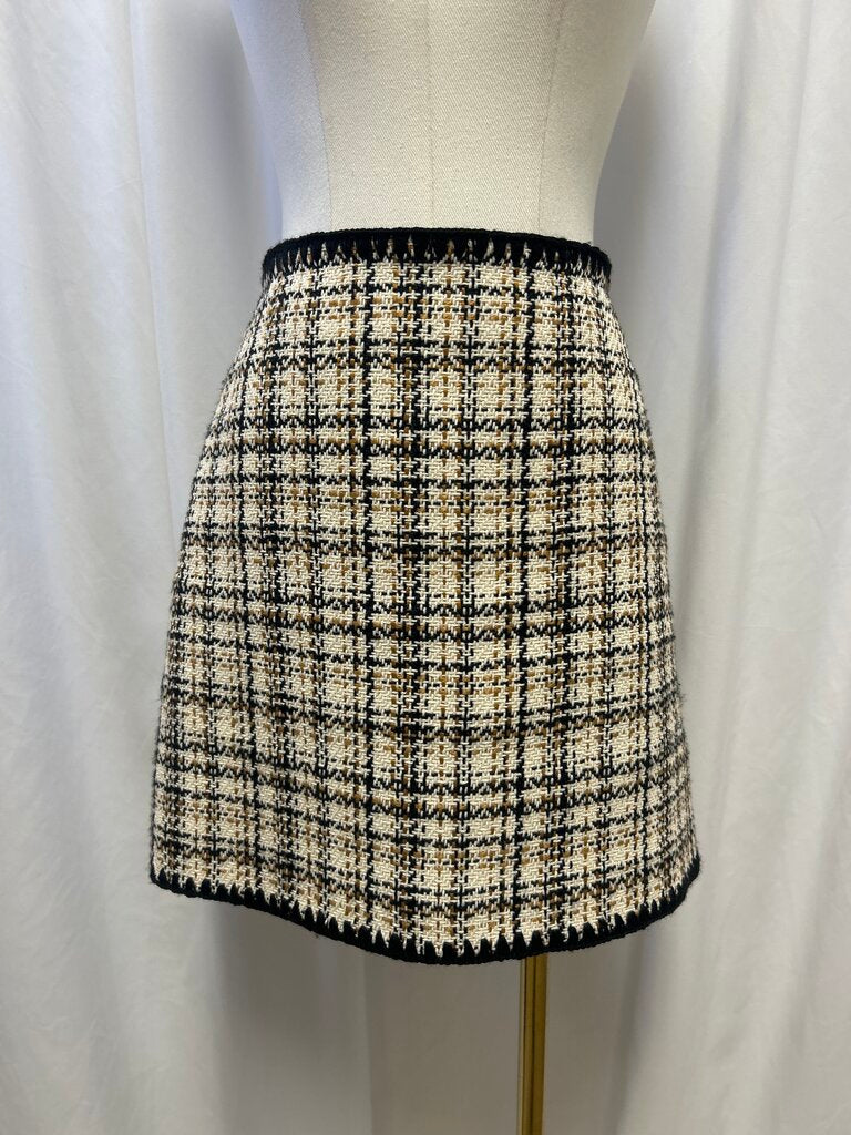 Veronica Beard Woven Mini Skirt