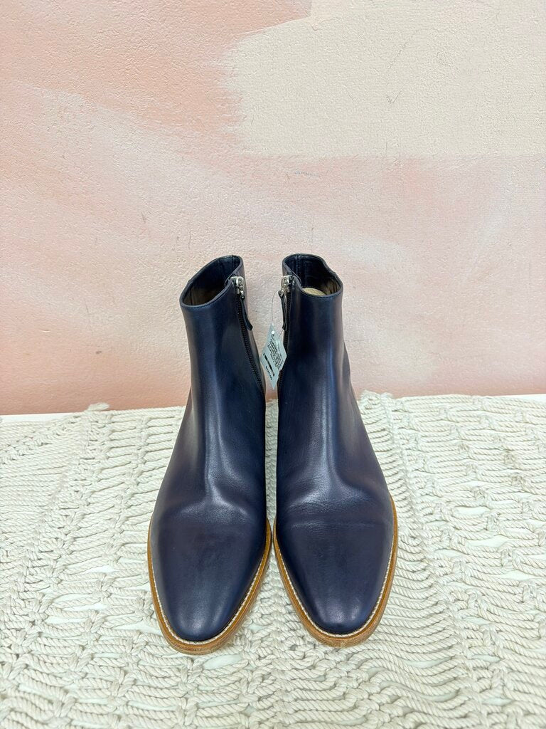 Gabriela Hearst Leather Bootie Stone Detail Heel