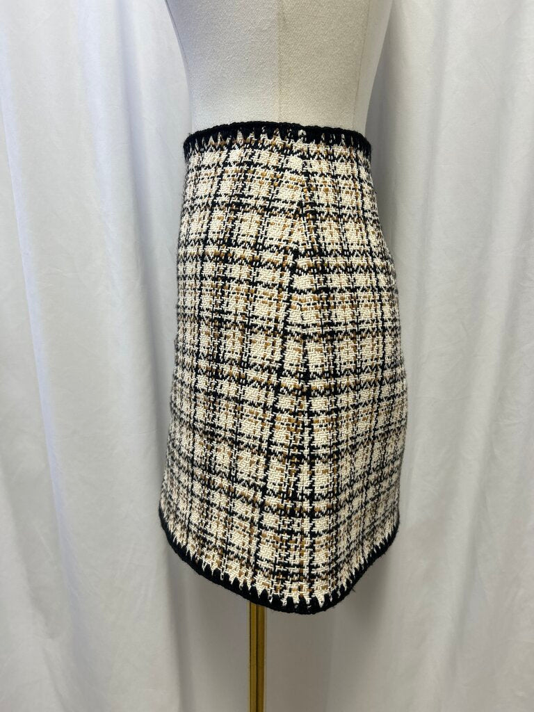 Veronica Beard Woven Mini Skirt