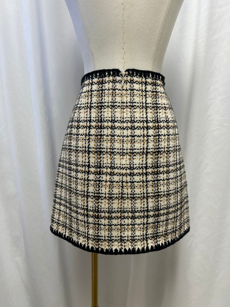 Veronica Beard Woven Mini Skirt