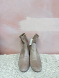 Valentino Suede Studded Block Heel Bootie