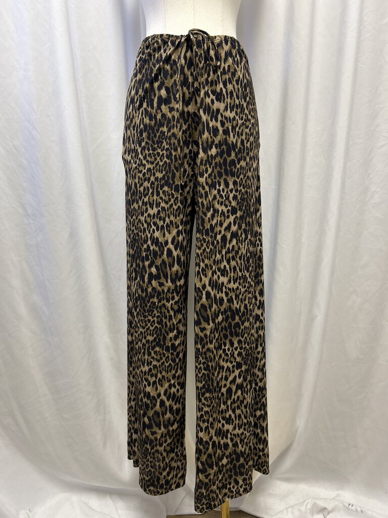Nili Lotan Straight Leg Animal Print Pant