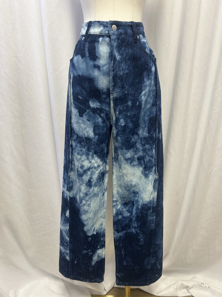 Tibi Bleached Tie Dye Jean