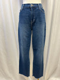 L'Agence Distressed Hem Medium Wash Jean