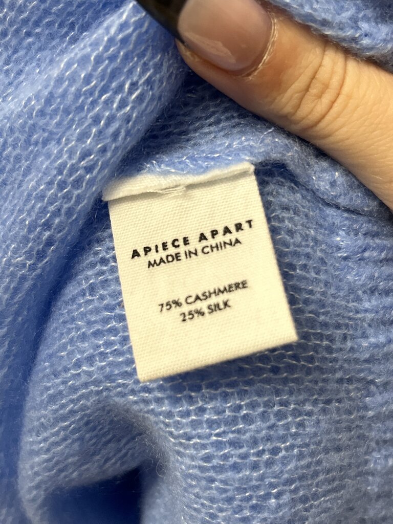Apiece Apart Silk/Cashmere Blend Light Weight Sweater