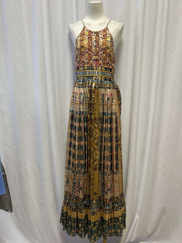 Bahnuni Anthropologie Floral Print Tank Maxi Dress NWT