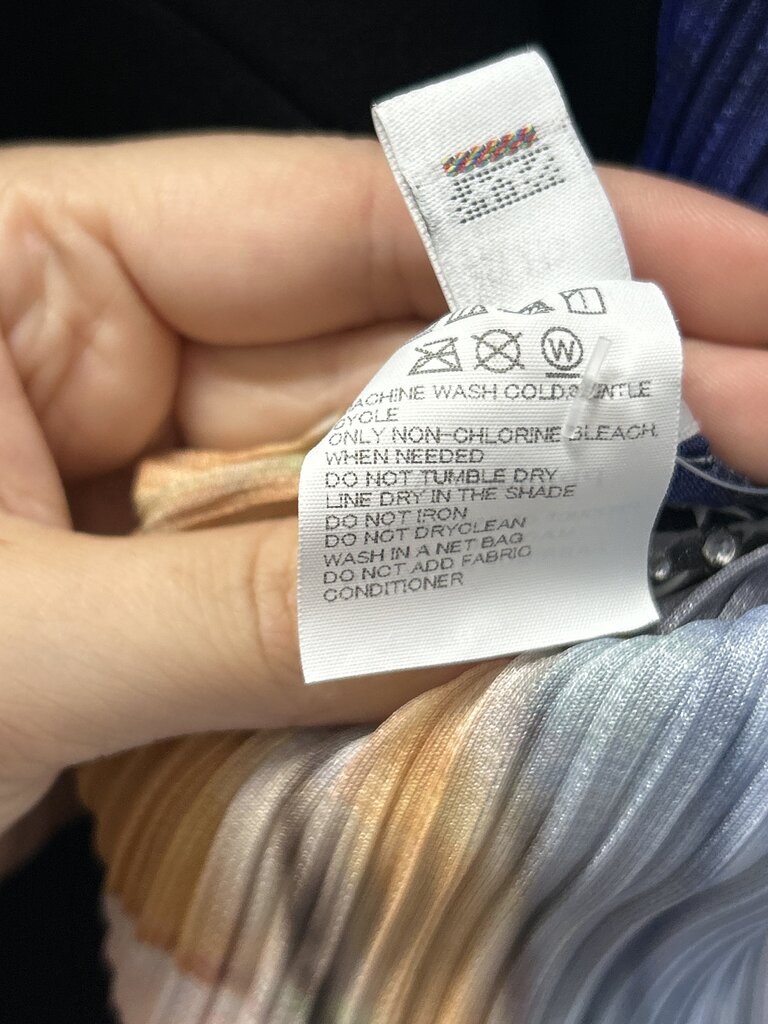 Pleats Please Issey Miyake Printed Sleevess Dress (In Store $740)