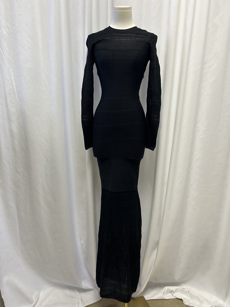 Herve Leger Semi-Sheer Bandage Maxi Dress NWT