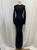 Herve Leger Semi-Sheer Bandage Maxi Dress NWT