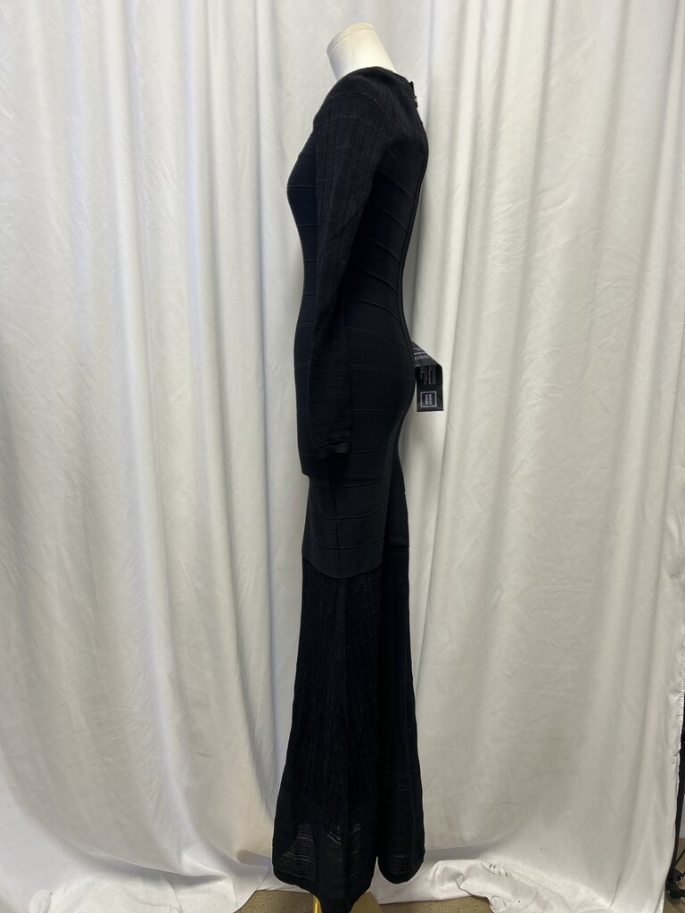 Herve Leger Semi-Sheer Bandage Maxi Dress NWT