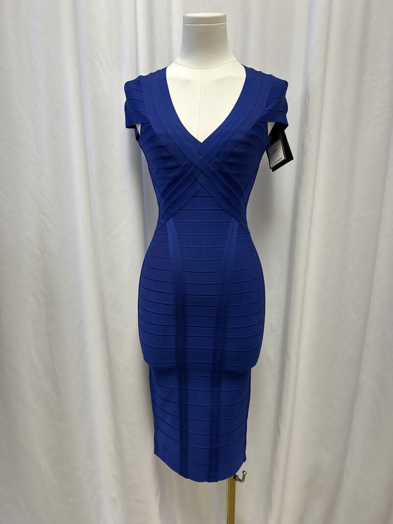 Herve Leger V-Neck Bandage Dress NWT
