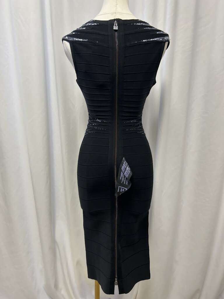 Herve Leger Sequin Detail Mid Length Dress NWT