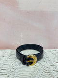 Black Alligator Belt w/Brass Buckle