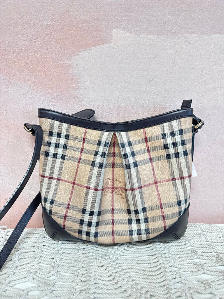 Burberry Haymarket Check Crossbody (As Is)