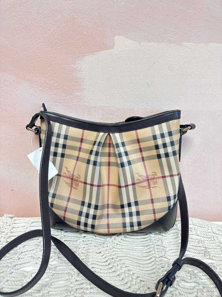 Burberry Haymarket Check Crossbody (As Is)