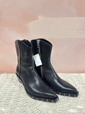 rag & bone Black Studded Wedge Booties