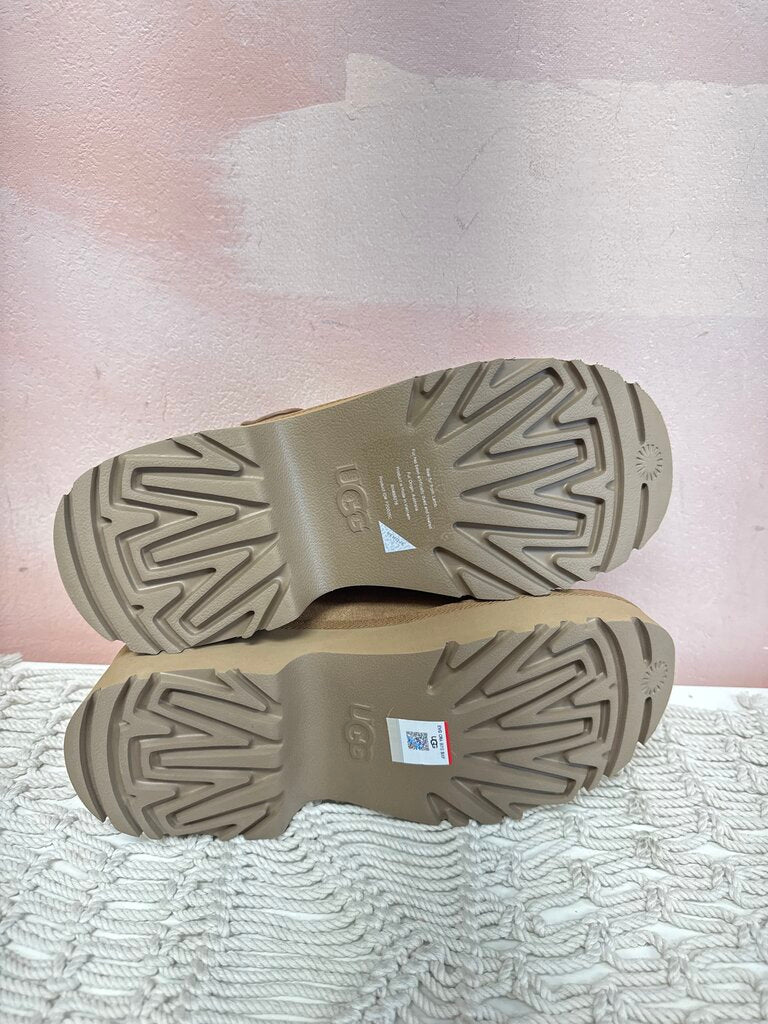 Ugg Shearling Trim Sling Back Clogs
