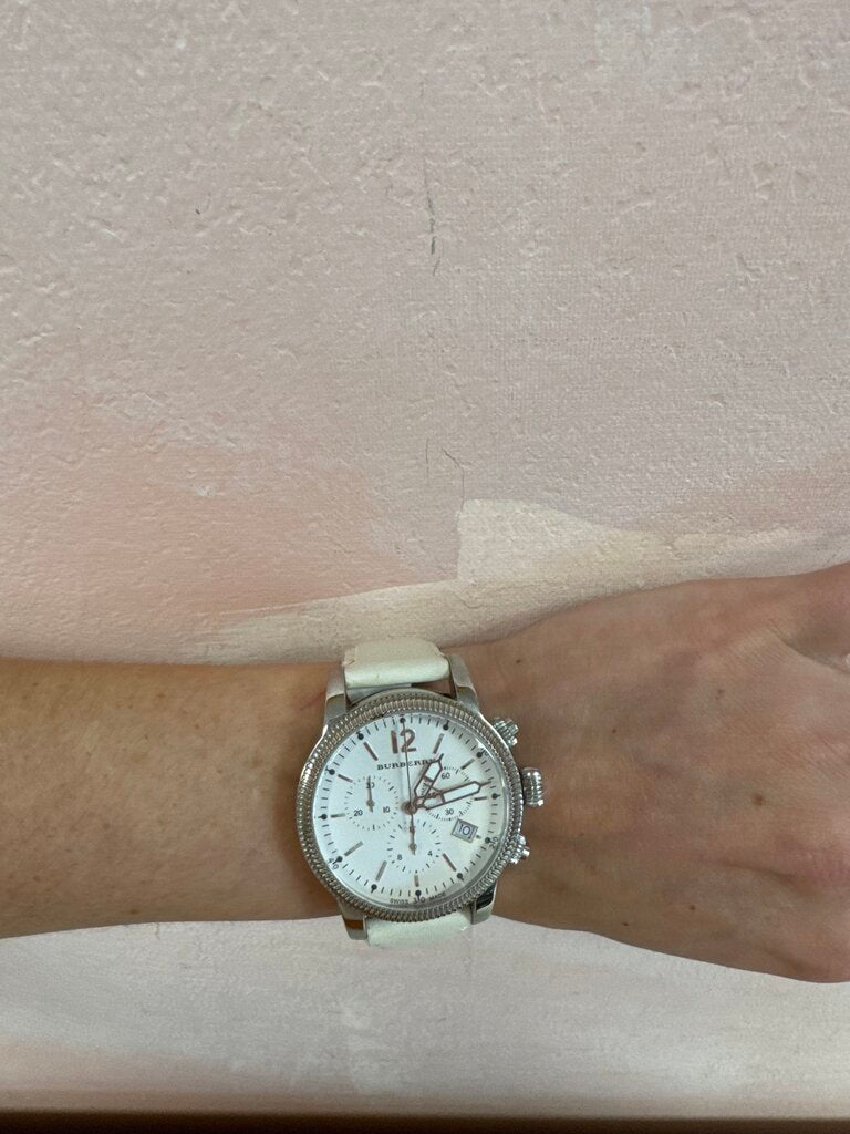 Burberry Leather Utilitarian Watch