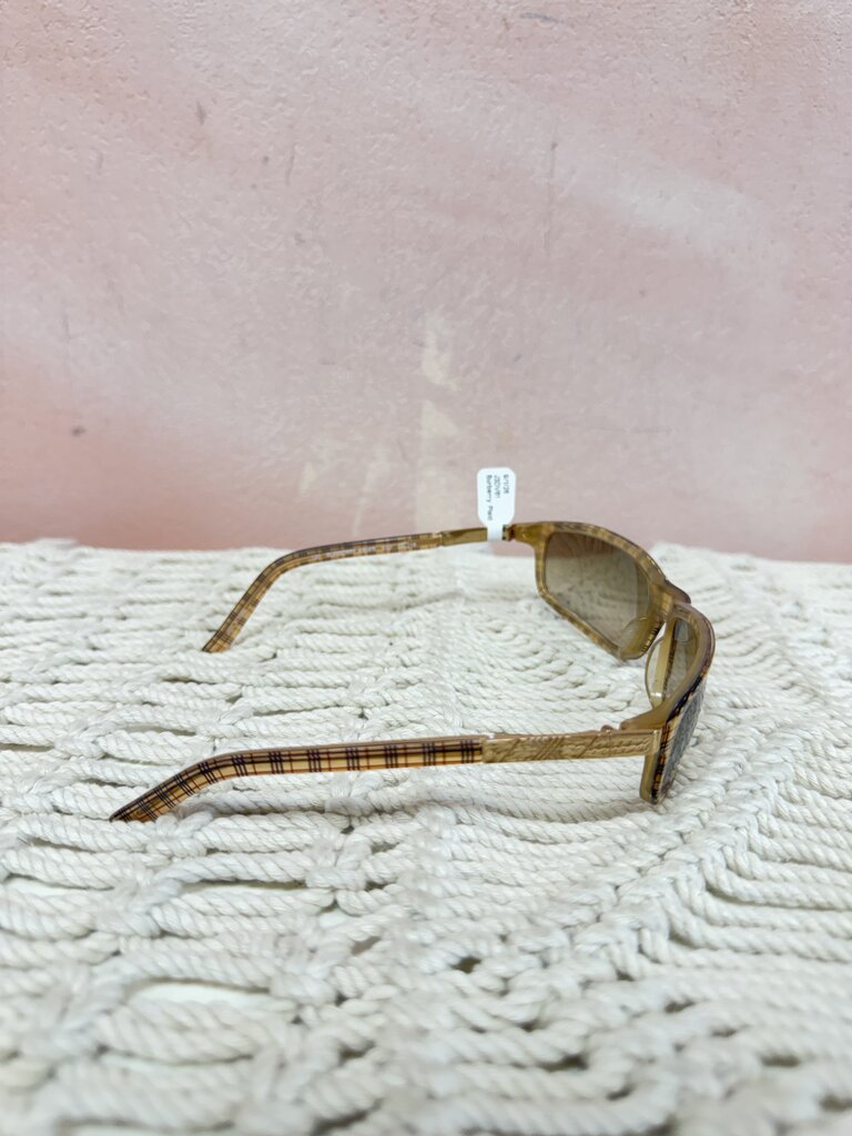 Burberry Plaid Gradient Sunglasses w/ Case