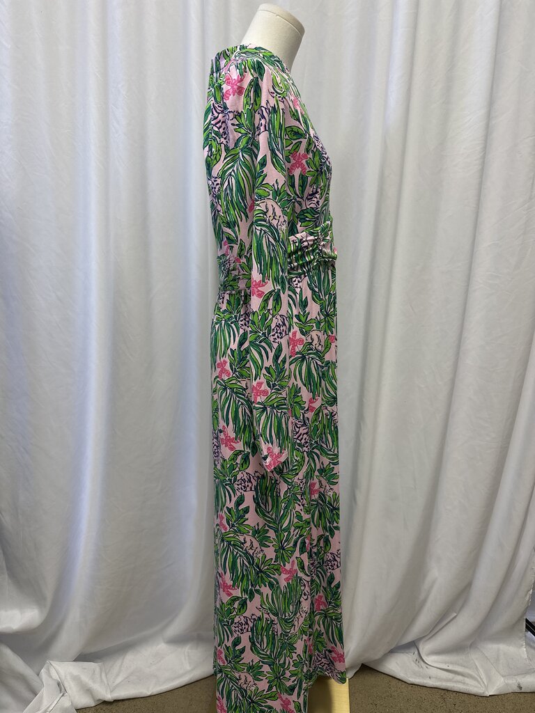 Lilly Pulitzer Palm Print Long Sleeve Dress NWT
