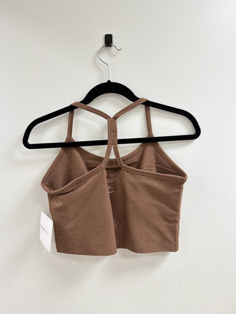 Beyond Yoga Brown Cropped Tank NWT