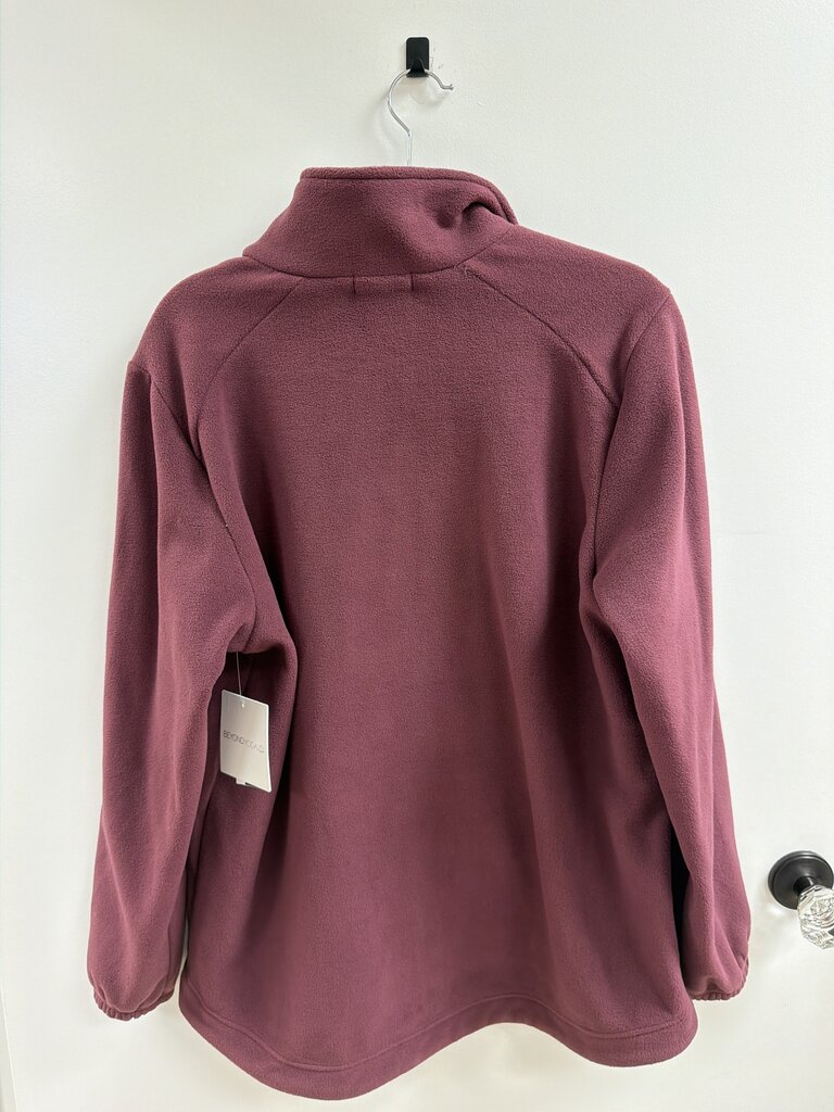 Beyond Yoga Maroon Fleece Explorer Jacket NWT