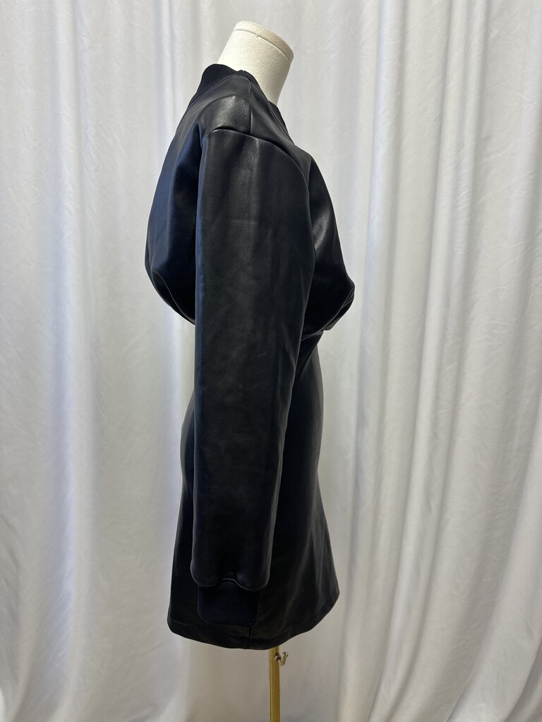 RtA Faux Leather Long Sleeve Dress NWT