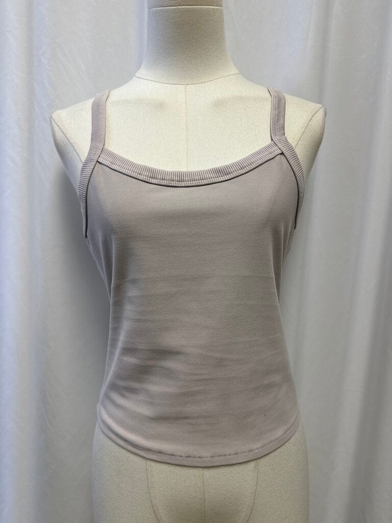 Alo Taupe Cropped Tank