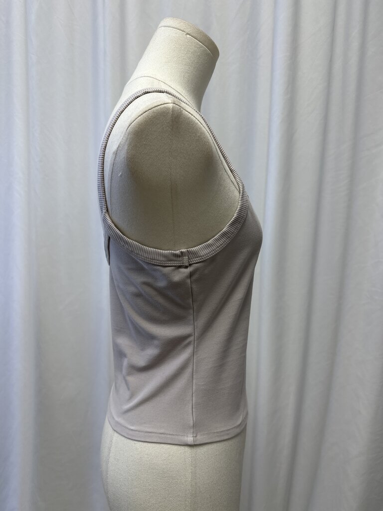 Alo Taupe Cropped Tank