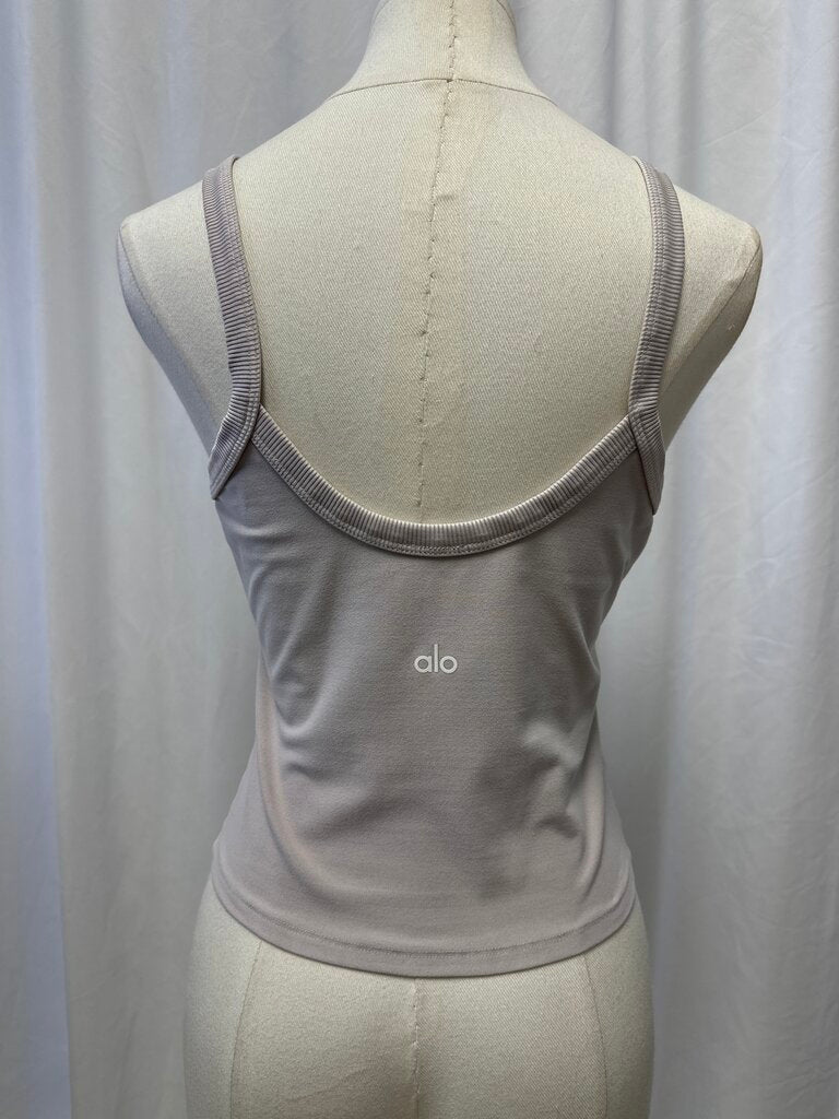 Alo Taupe Cropped Tank