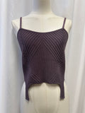 Alo Purple Cropped Tank