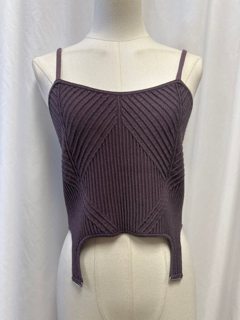 Alo Purple Cropped Tank