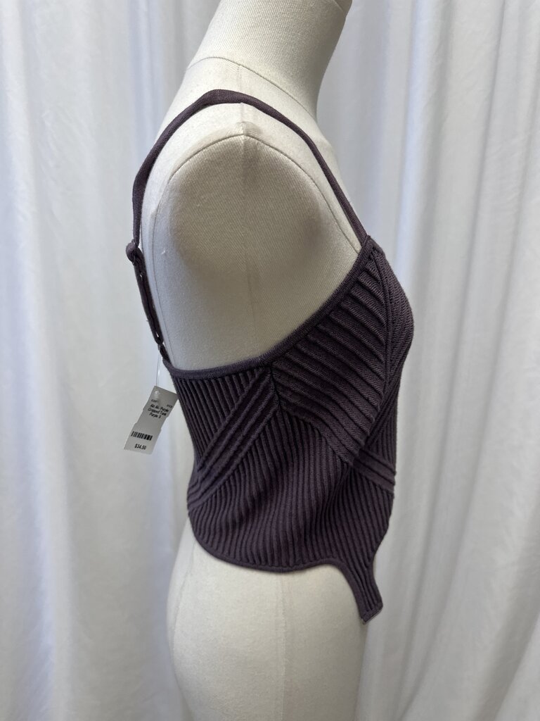Alo Purple Cropped Tank