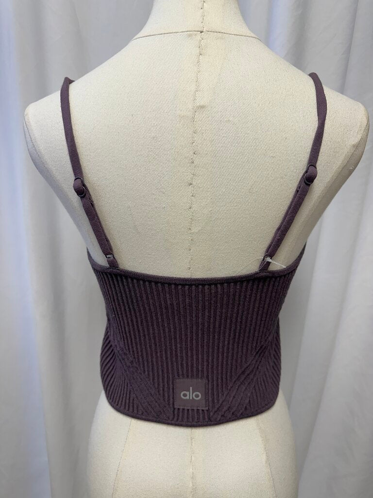 Alo Purple Cropped Tank