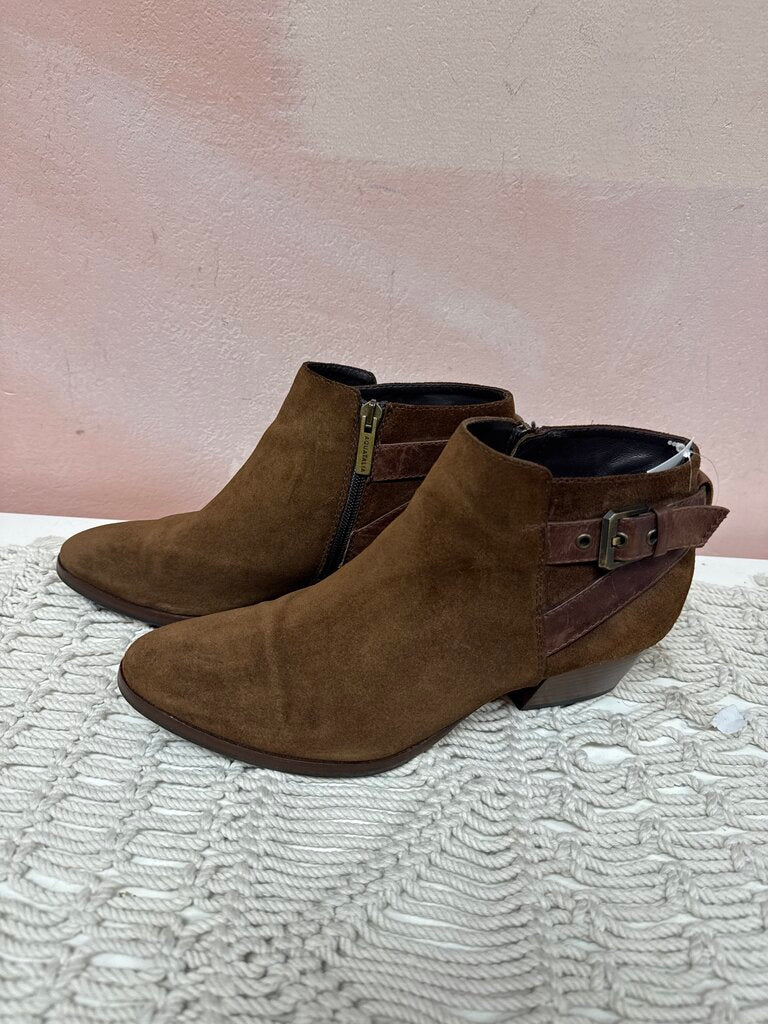 Aquatalia Brown Suede Booties