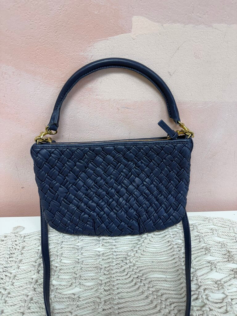 Clare V. Woven Leather Crossbody